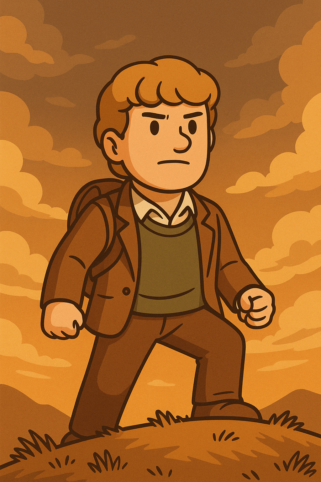 Samwise is leading the path